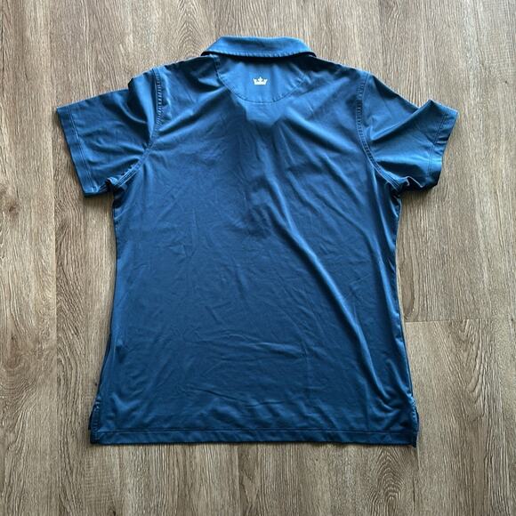 Peter Millar Navy Blue The Players Performance Short Sleeve Polo Large - Picture 5 of 5